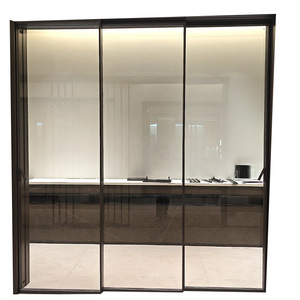 Anti-corrosion Waterproof Thermal Insulated Aluminium Sliding Glass Door for Kitchen