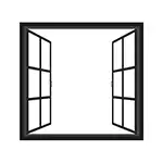 Casement window icon