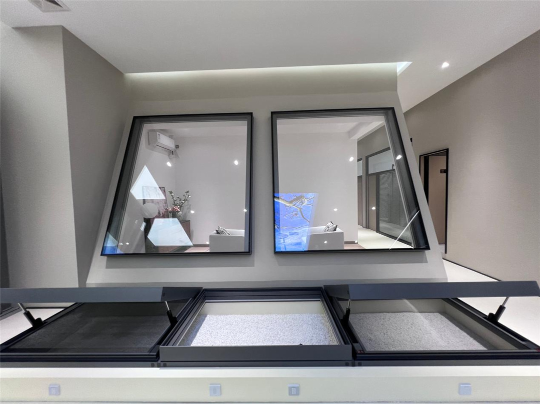 Vexis thermal break aluminum skylight installed on a modern residence