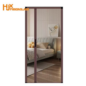 Wholesale Ready to Ship DIY Anti-Mosquito Net Door with Aluminum Alloy Frame Modern Polyester Screen for Hotel Use
