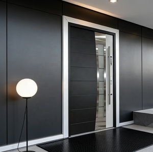 Anti-Theft Security Front Entry Doors Villa Exterior Metal Main Entry Doors New Design Aluminum Entry Doors