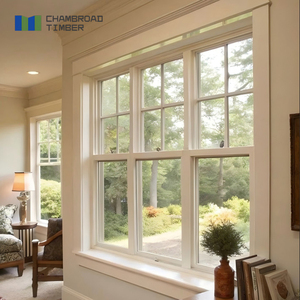 Wood Frame Windows Single Hung Window Solid Timber Double Glazed UV Resistant Draught-Proof Screen Included Custom