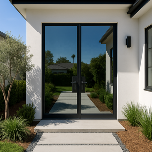 Customized Aluminum Double Glass Swing Doors