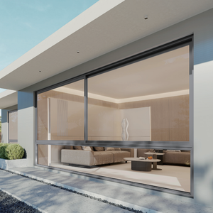 Double Glazed House Windows Low-E Glass Aluminum Alloy Profile Sliding Windows