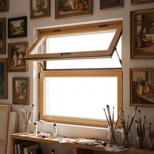 Aluminum-clad Wood Windows Double Glazing Folding Casement Windows