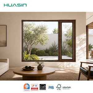 HUASIN Aluminum Clad Wood Tilt and Turn Window Custom Passive House Window