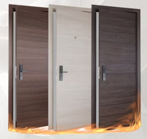 Metal Emergency Exit Hotel Security Fire Door With Emergency Bar