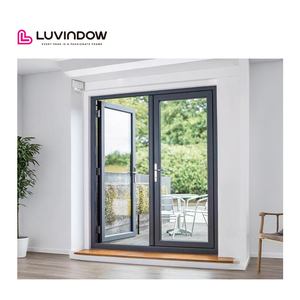 LUVINDOW Energy Star Rated Frosted Glass Privacy Front Entry Doors