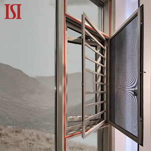 Top Brand Custom Design Security Burglar Proof Swing Open Casement Windows Blackout Shades