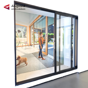 Aluguard Customized Large Size Aluminum Alloy Pocket Sliding Door With Hidden Track System for Luxury Homes