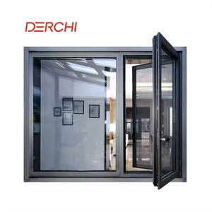 NFRC Certified Thermal Break American Window Big Glass Panel Aluminum Awning Window