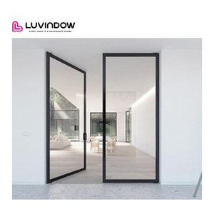 Frosted Glass Vintage Aluminum Doors