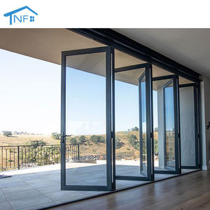 NF Double Glass Accordion Door