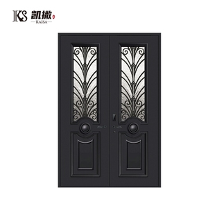 Residential Project Europe Aluminum Security Doors for Houses Exterior Front Villa Entry Doors