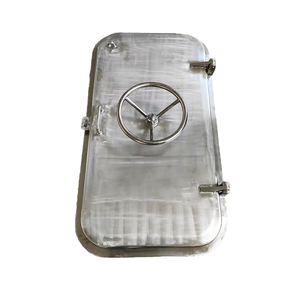 CCS Certified Quick-Action Aluminum Steel Hatch Door Single or Double Weatherproof for Marine Ship Use with Piston Part