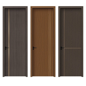 Minimalist French Interior Full Aluminum Door, Aluminum Honeycomb Core Wood Grain Arch Recessed Panel Bedroom Swing Door