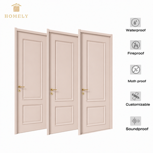 Luxury Simple High-Grade Aluminum Wood Interior Door, Customizable for Residential Villa Hotel Projects, Factory Direct OEM ODM